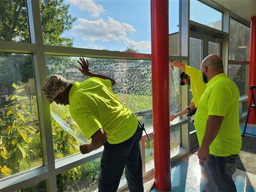  SPS installs heavy duty security film on more than 130,000 square-feet of glass windows
