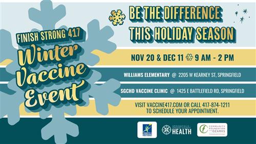 Winter Vaccine events scheduled for Nov. 20 and Dec. 11