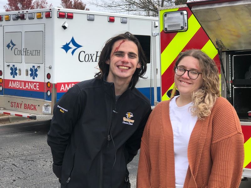 KHS students take safety challenge, observe simulated car accident as part of National Seat Belt Day