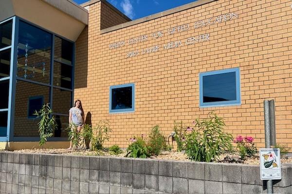  Girl Scout Adalia Ligon installed a monarch waystation at Phelps Center for Gifted Education.
