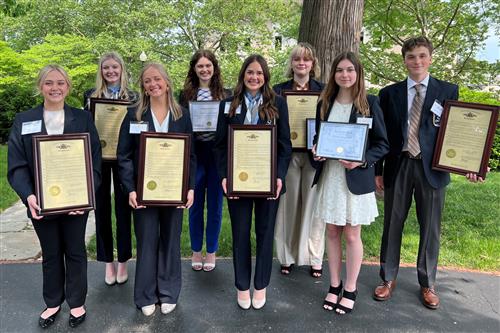 SPS DECA winners honored at Governor's Excellence in Marketing Reception