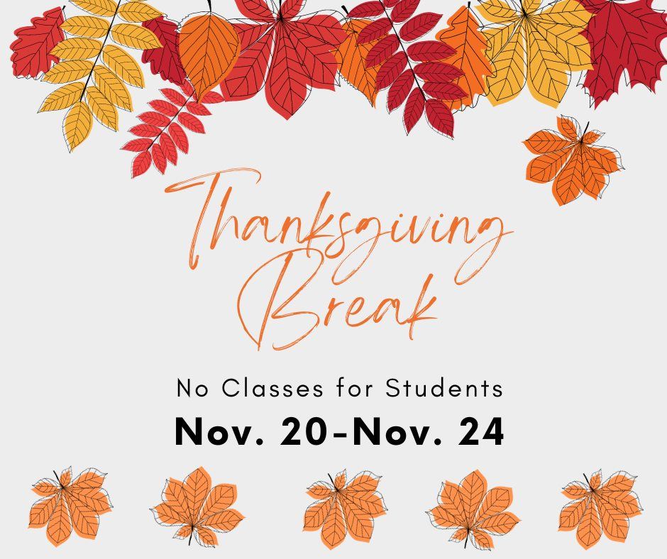 No School November 20-24