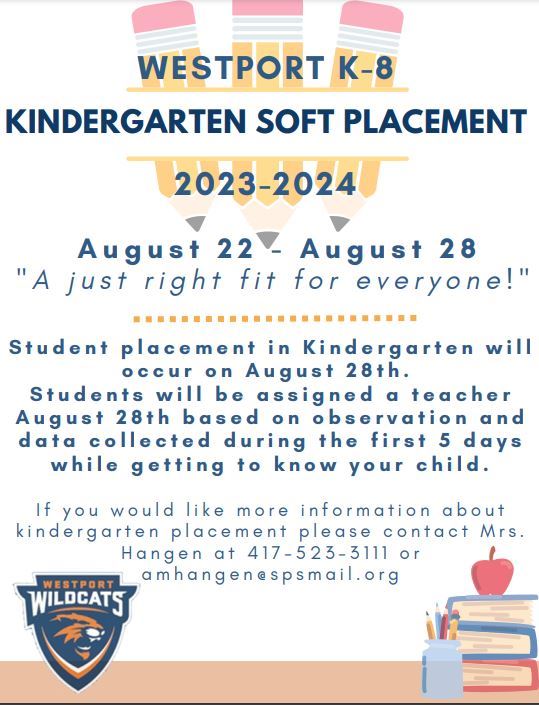  Kindergarten Soft Placement